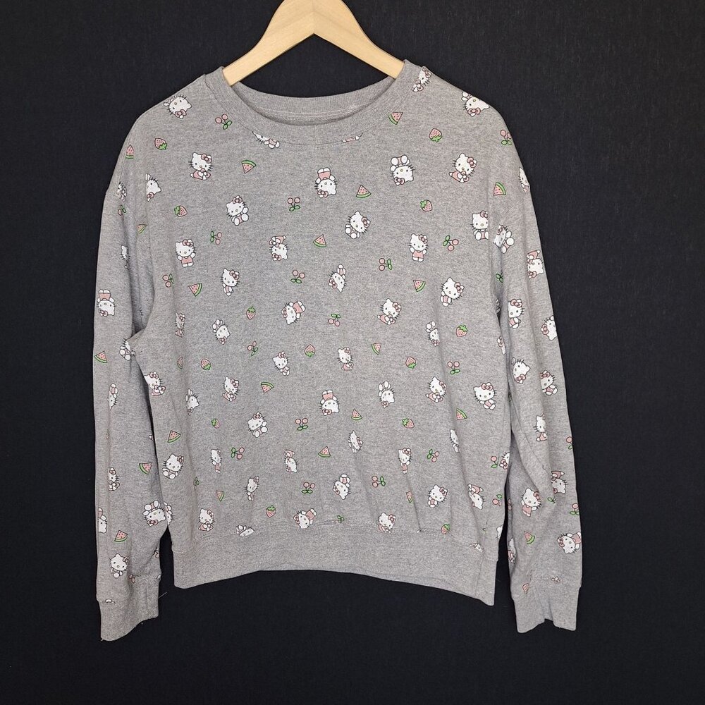 💙 Hello Kitty Cozy Crew Neck Sweatshirt Size XL Cute Comfy Streetwear